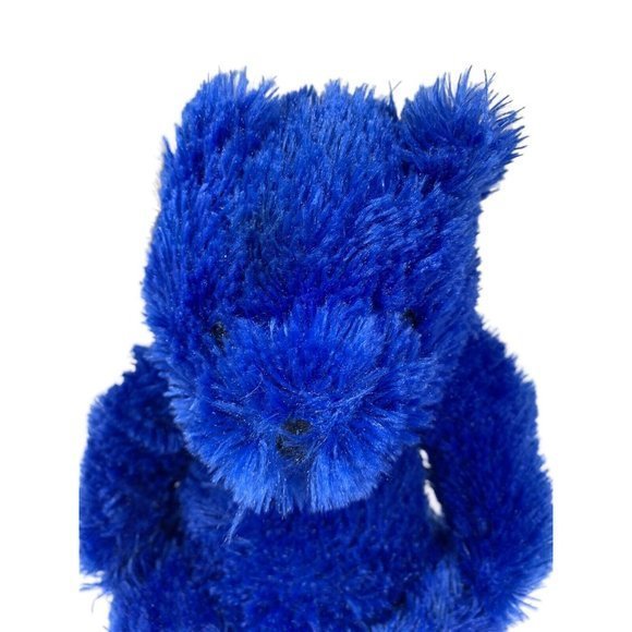 GOFFA Unique 14" Teddy Bear Plush Toy Blue Stuffed Animal Fuzzy Soft - Picture 2 of 8